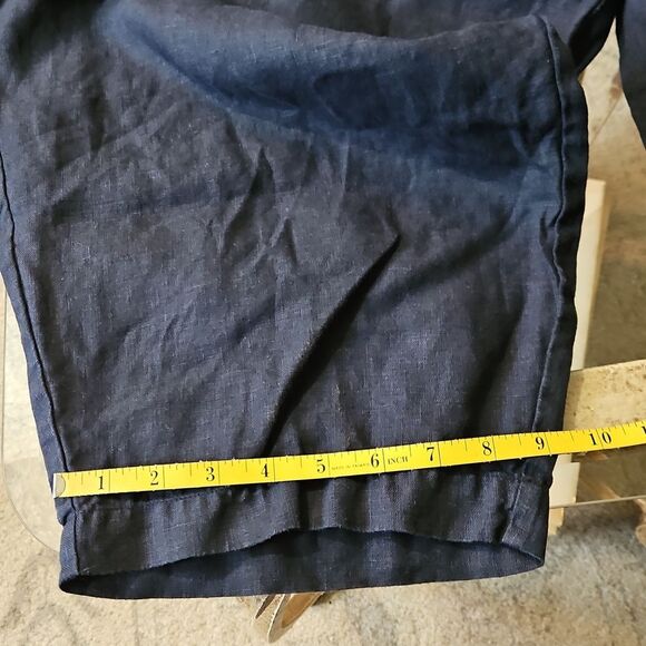 Poetry Navy Blue Linen Pants Size 18 - Picture 10 of 10